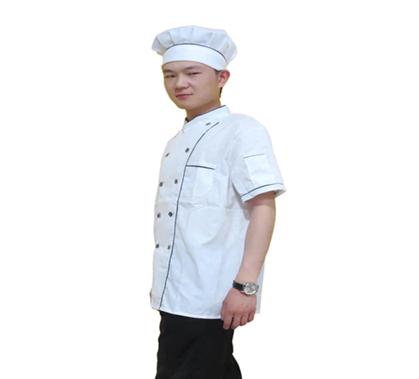 Chef Work Uniform, Hotel Chef Short Sleeve Outfit