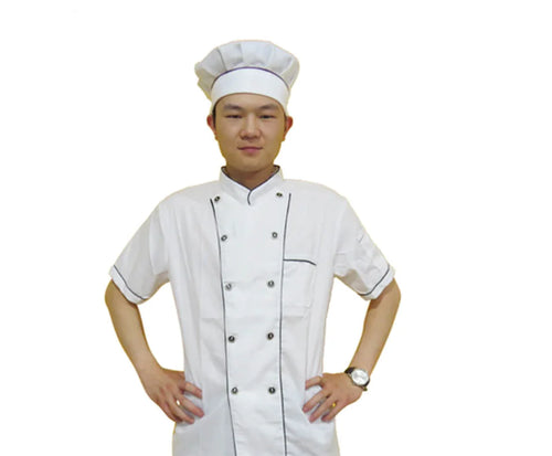 Chef Work Uniform, Hotel Chef Short Sleeve Outfit